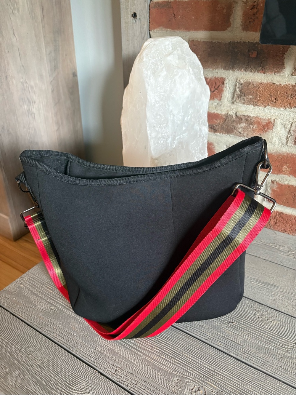 HAUTE SHORE Black Neoprene Crossbody Bag - Picture 2 of 8